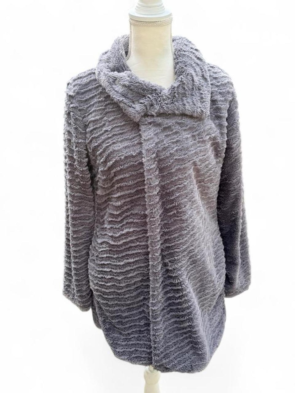 Patagonia Gray Plush Funnel Collar Jacket